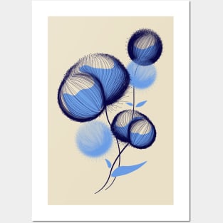 Blue airy bouquet Posters and Art